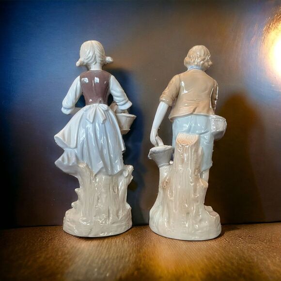 Vintage Young Couple with Geese 11” ARDALT JAPAN LENWILE CHINA  Old Stock NWT!! - Picture 2 of 3